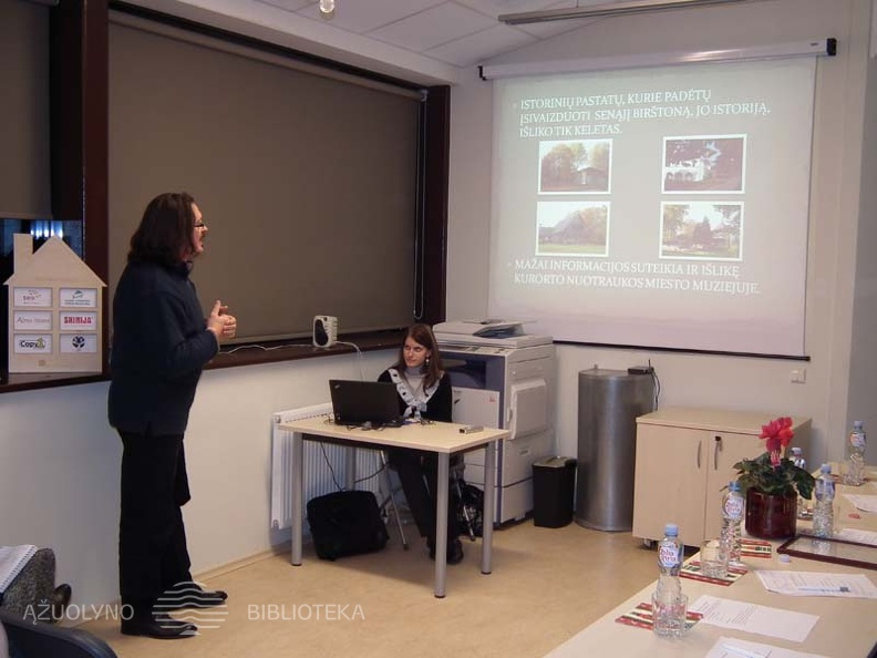 Remigijus Janušaitis pristato idėją „Istorinių Birštono objektų atkūrimas 3D kompiuterine grafika“