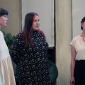 Emilija Vaginytė (pirma iš kairės), Milda Morkūnaitė ir Adelė Vaginytė